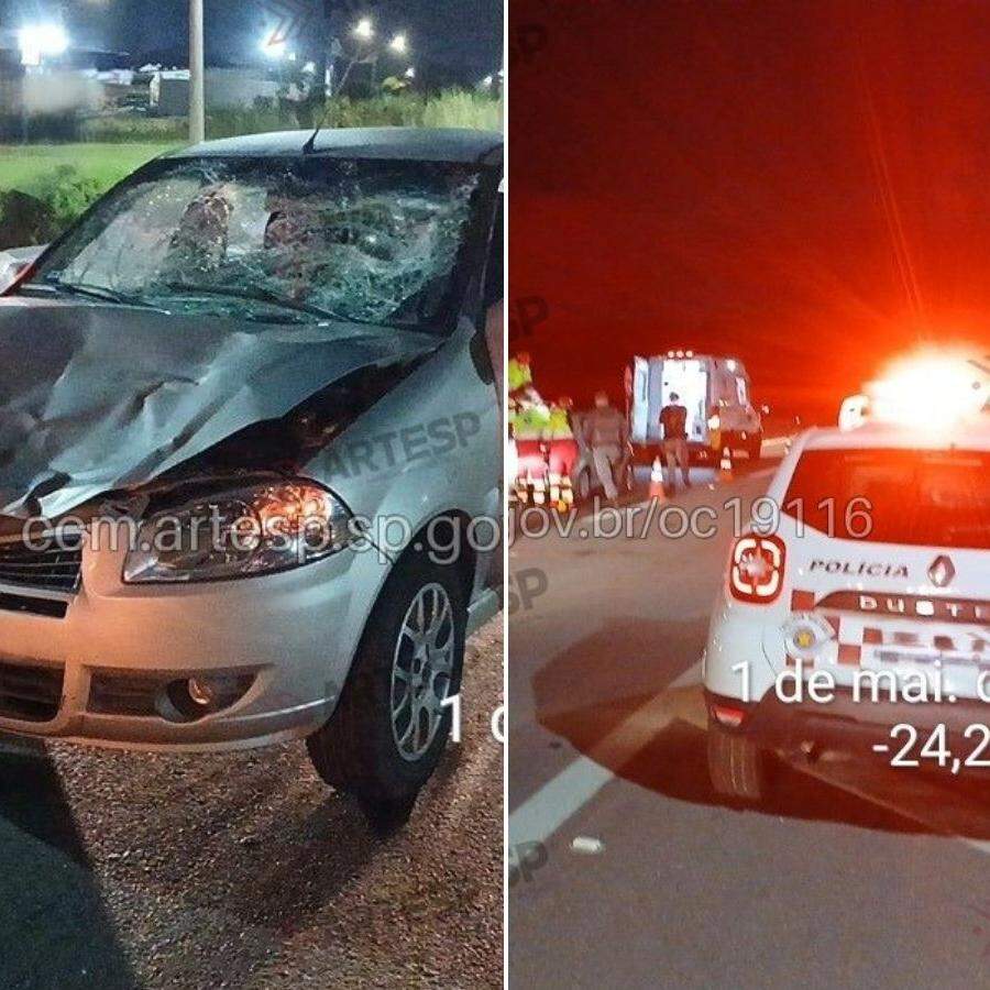 Acidente deixou uma mulher morta e outra ferida na Rodovia Padre Manoel da Nóbrega