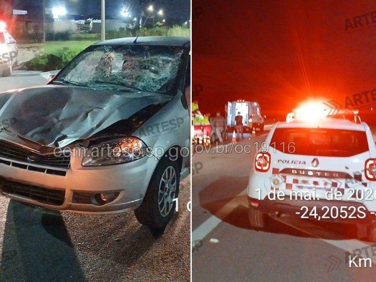 Acidente deixou uma mulher morta e outra ferida na Rodovia Padre Manoel da Nóbrega