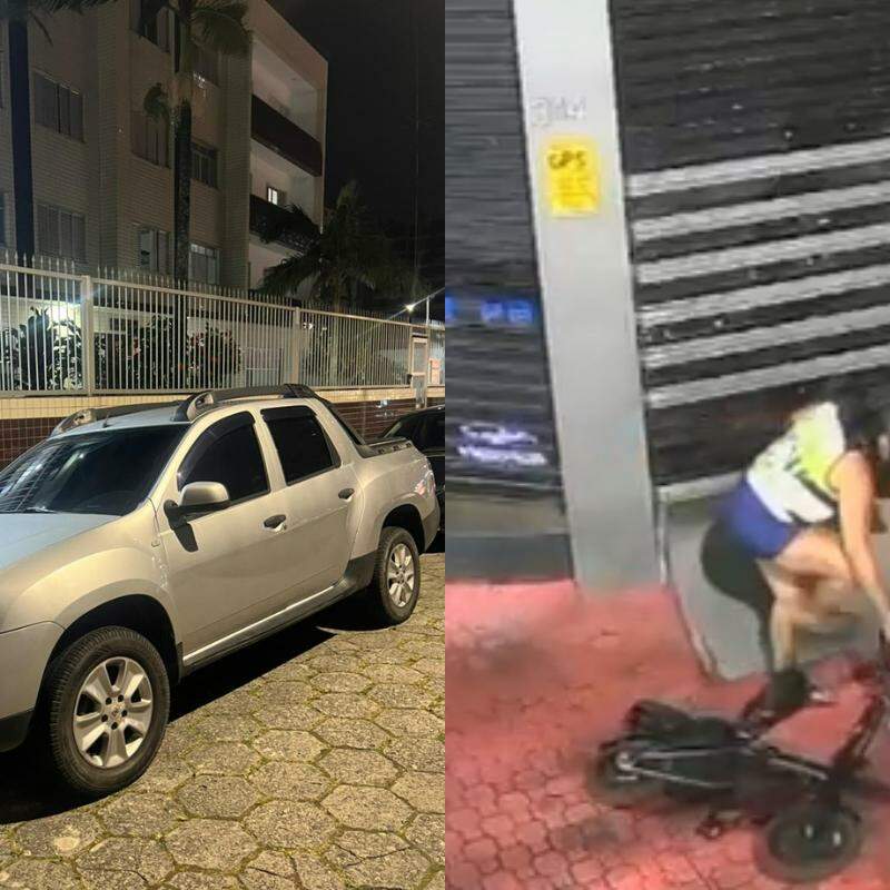 O carro estava envolvido em diversos furtos na região