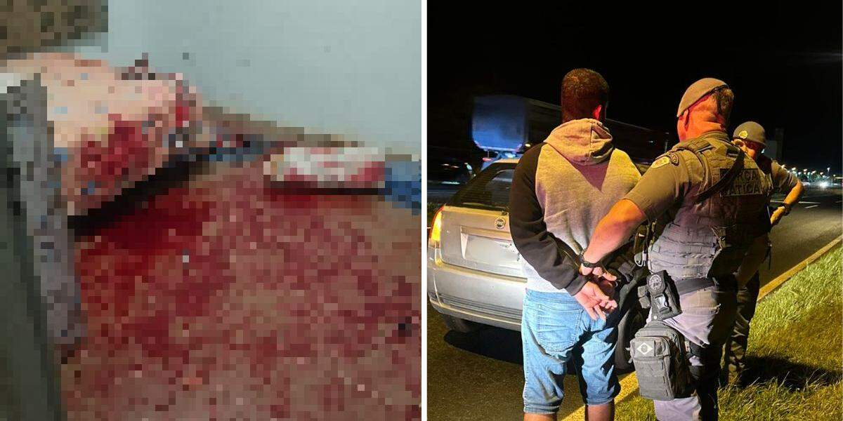 Márcio Muniz Faustino, de 37 anos, foi preso na Rodovia Régis Bittencourt (BR-116) após tentar matar a ex-namorada e o atual companheiro dela com golpes de facão em Jacupiranga