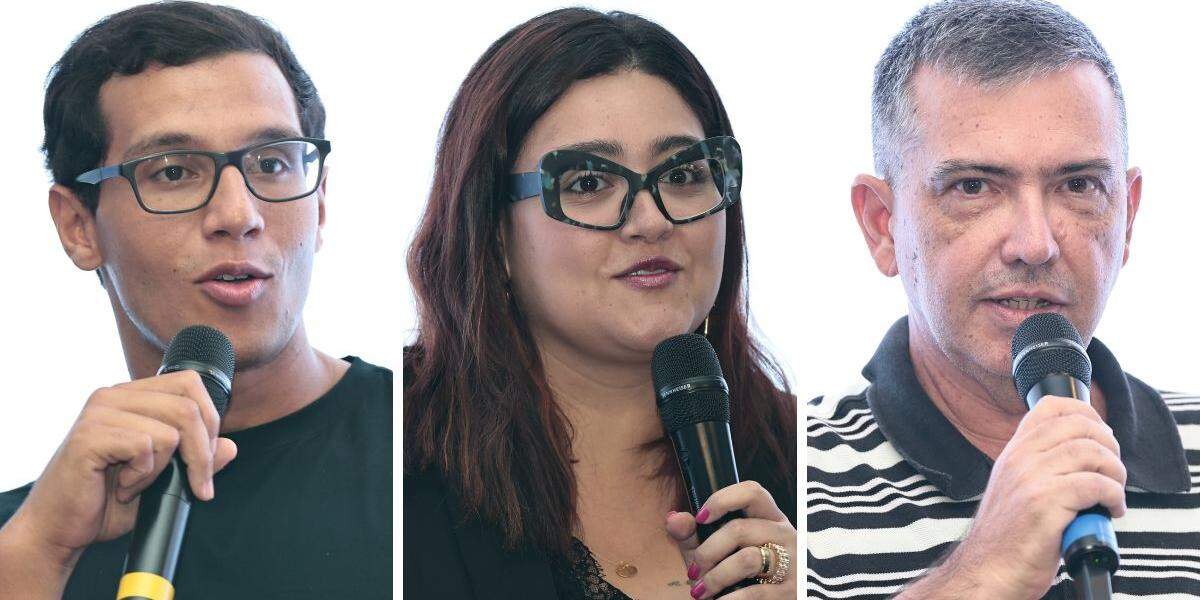 O treinador Lucas Pupo (à esquerda) descobriu na escola que era preciso mudar. Aryadne usou canetas e agora busca vencer ansiedade com exercícios. Denilson descobriu que a corrida é aliada importante da saúde