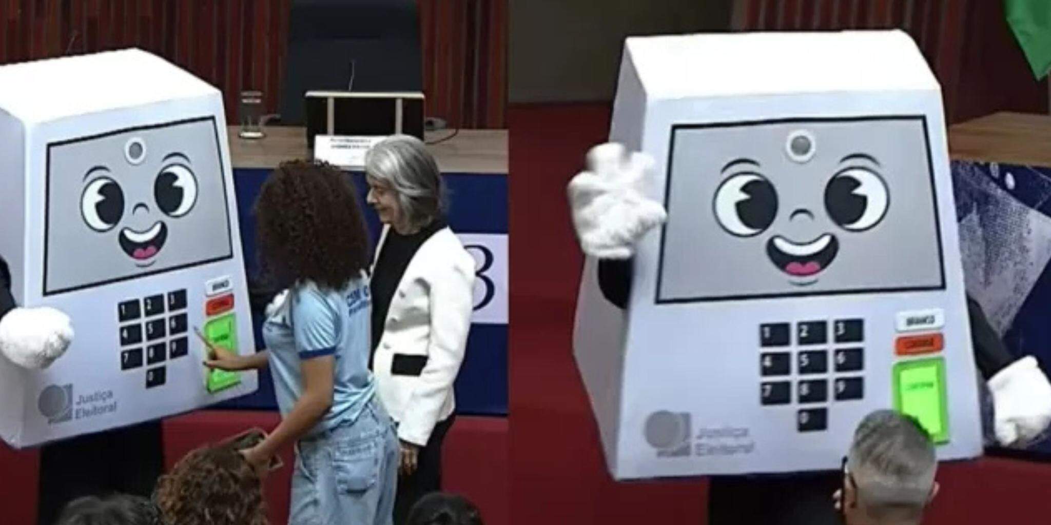 TSE celebra 30 anos da urna eletrônica e lança mascote para atrair eleitor jovem