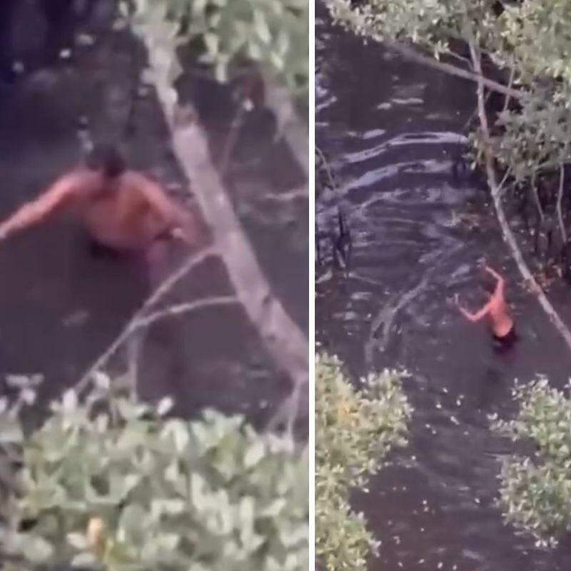 Suspeito, de 19 anos, foi detido em área de mangue da Vila dos Pescadores, em Cubatão