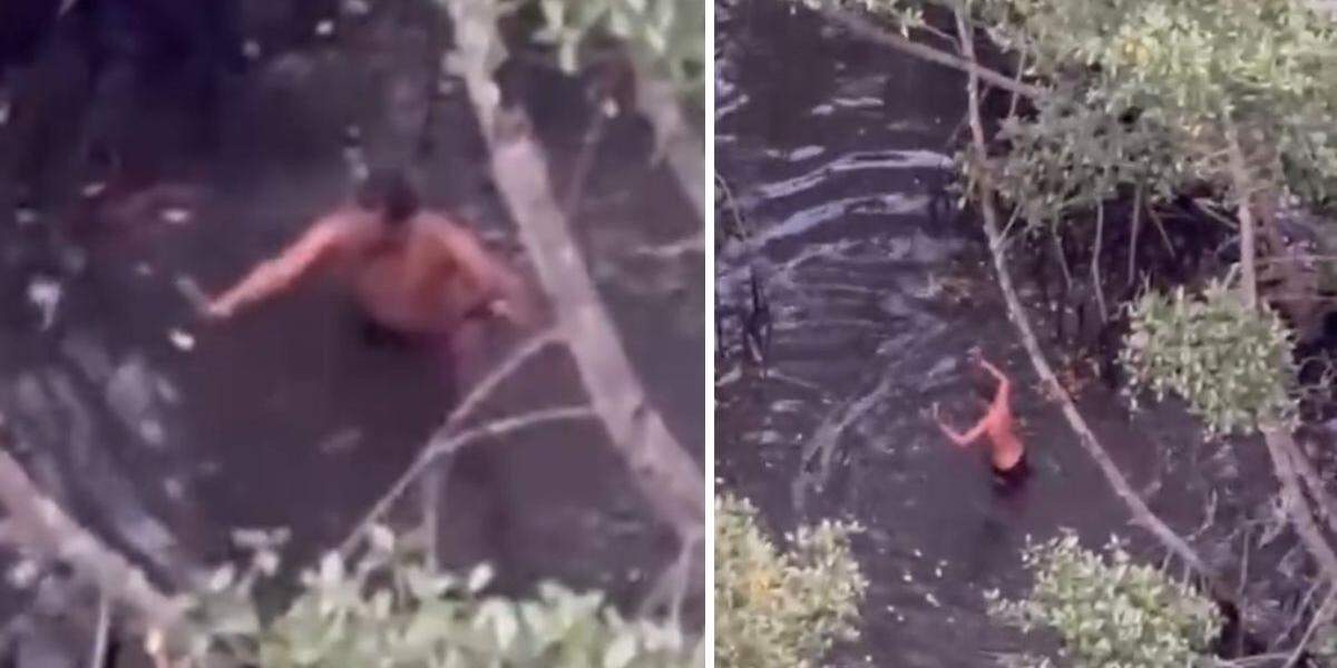 Suspeito, de 19 anos, foi detido em área de mangue da Vila dos Pescadores, em Cubatão
