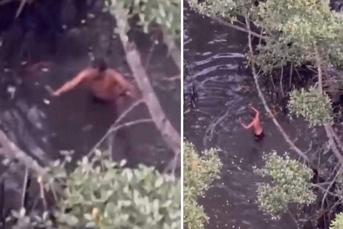 Suspeito, de 19 anos, foi detido em área de mangue da Vila dos Pescadores, em Cubatão