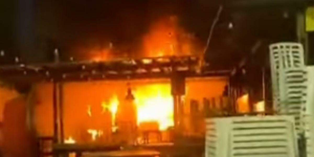 Local estava fechado no momento do fogo