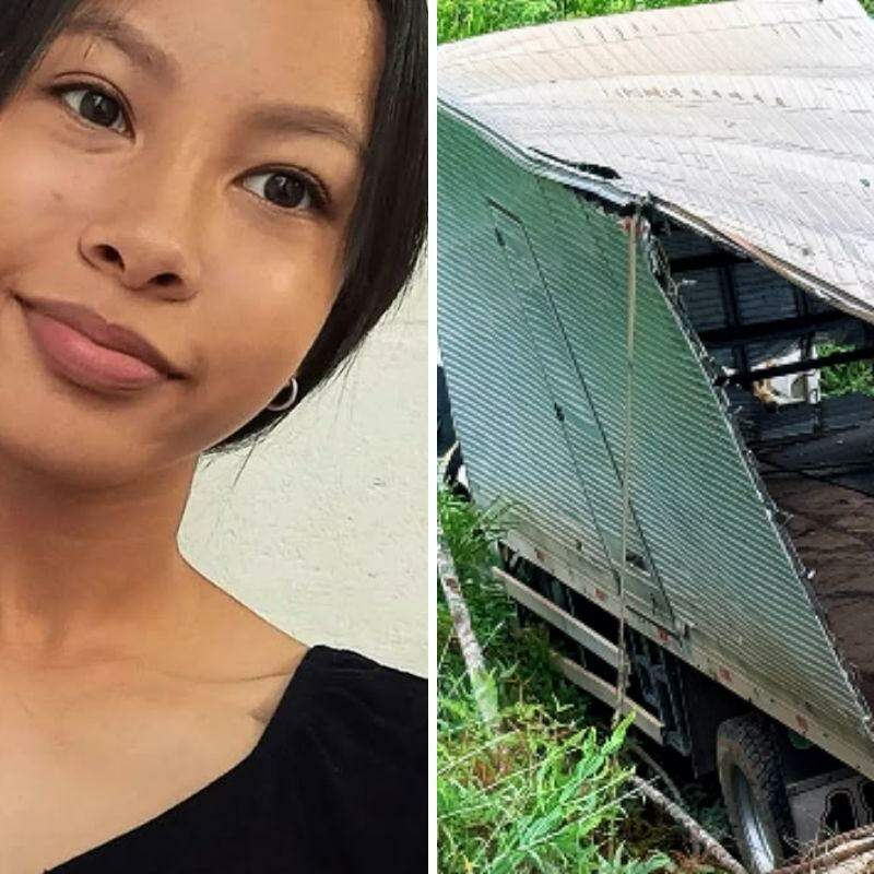 Joyce Akemi Muraoka, de 19 anos, não resistiu aos ferimentos após ser atingida por um caminhão na Rodovia SP-193