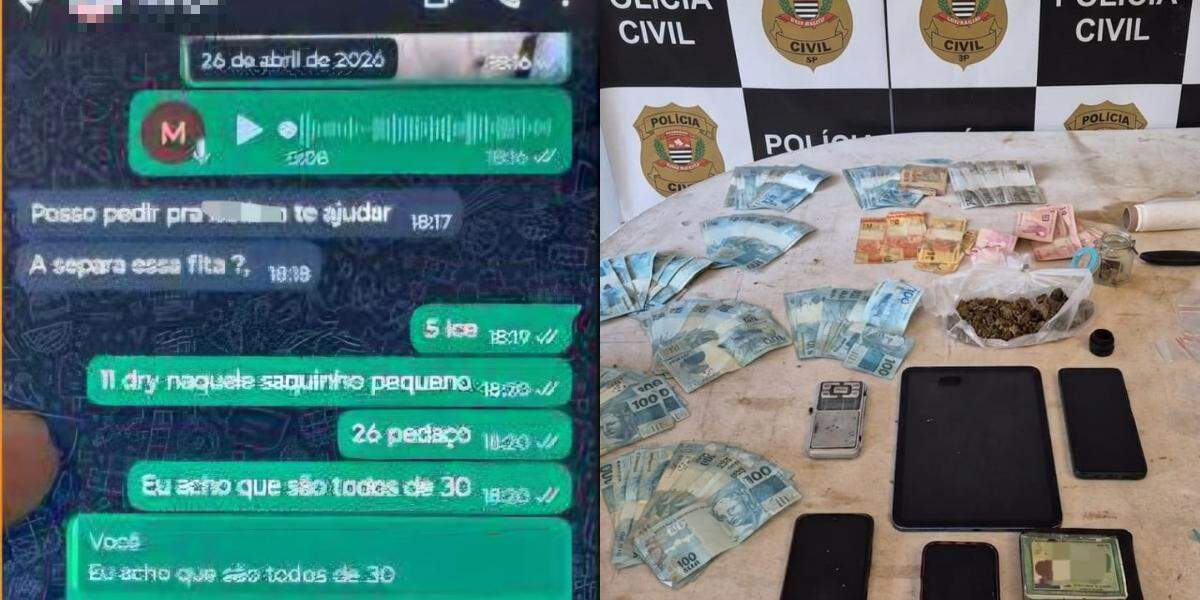 Os três suspeitos foram encaminhados à delegacia e permanecem à disposição da Justiça