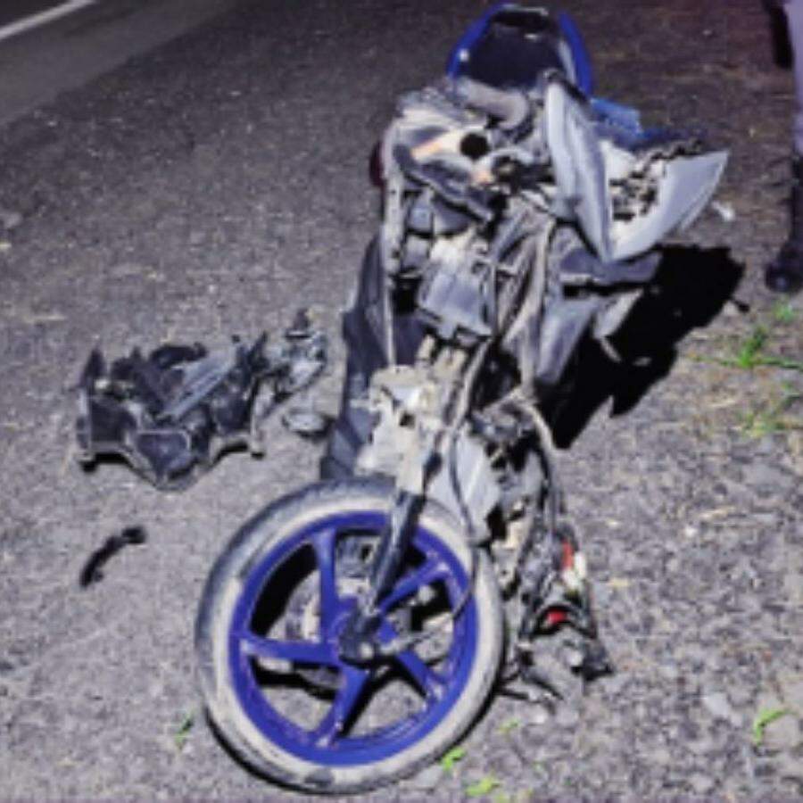 Motorista do carro não conseguiu desviar