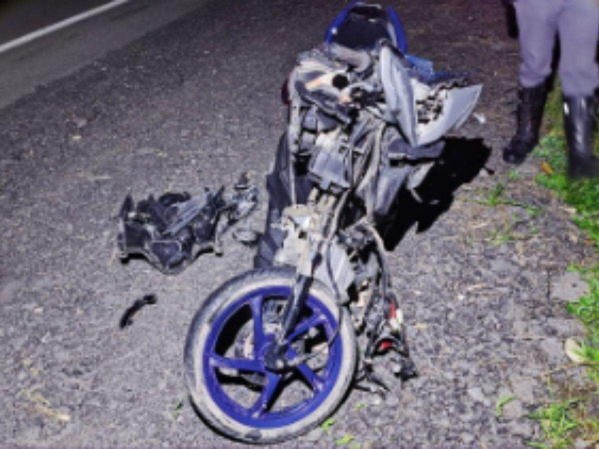Motorista do carro não conseguiu desviar