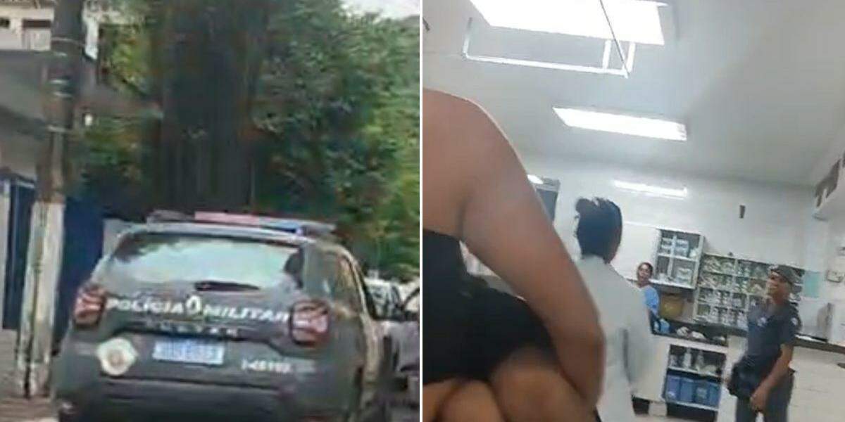Policiais levaram a criança ao Hospital Irmã Dulce