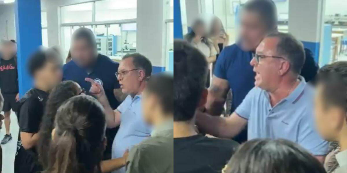 Vídeo que mostra a confusão entre Marcelo Teixeira e universitário em Santos repercute nas redes sociais