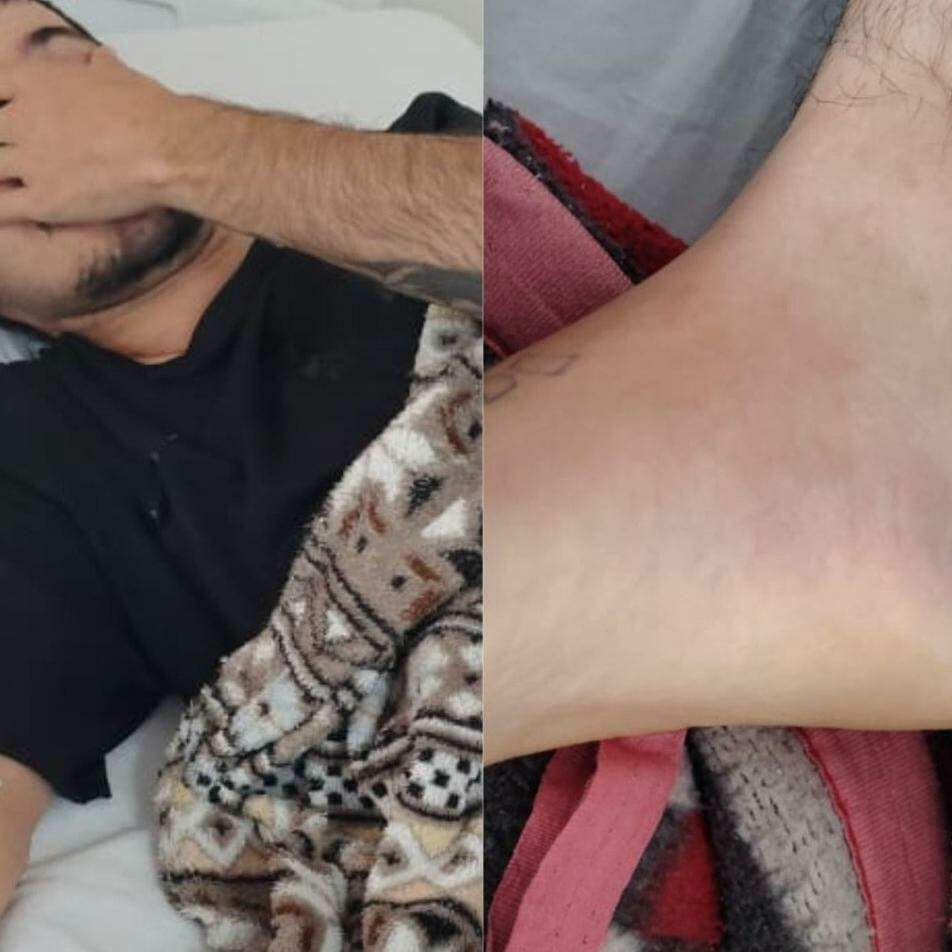 A vítima caminhava ao lado da esposa, que carregava o bebê de seis meses do casal, quando sentiu que havia pisado em algo