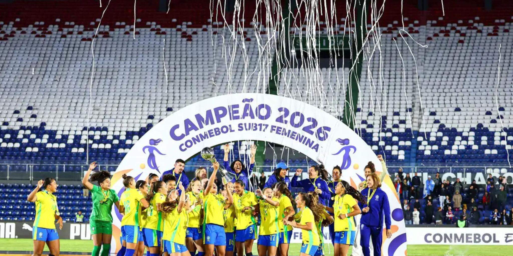 Brasil derrota Argentina e é campeão Sul-Americano Sub-17 feminino