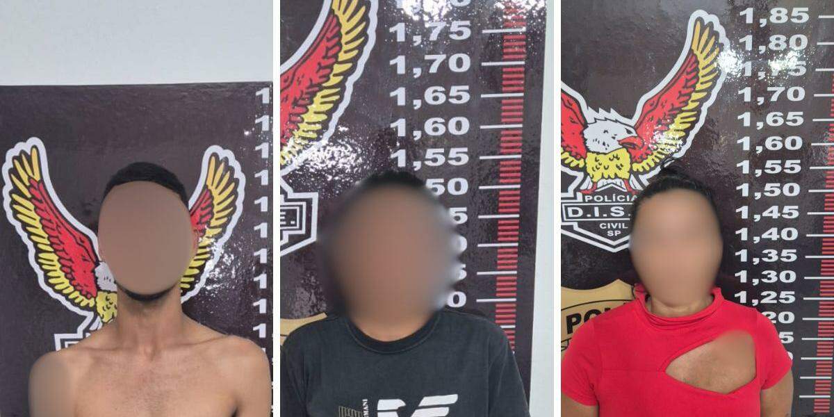 Trio foi preso em flagrante e levado para a Dise de Itanhaém