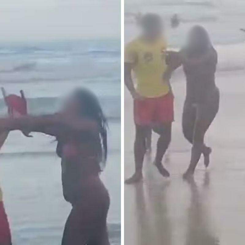 Casal de turistas da Zona Norte da Capital partiram para cima do bombeiro marítimo após ele ter supostamente recusado atendimento a duas vítimas de afogamento