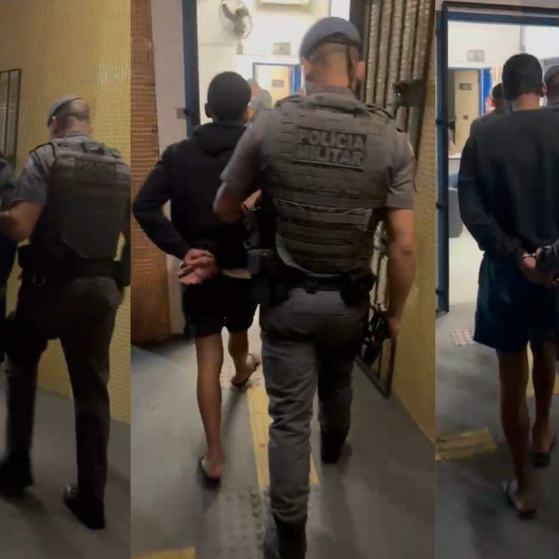 Os menores foram apreendidos pela Polícia Militar