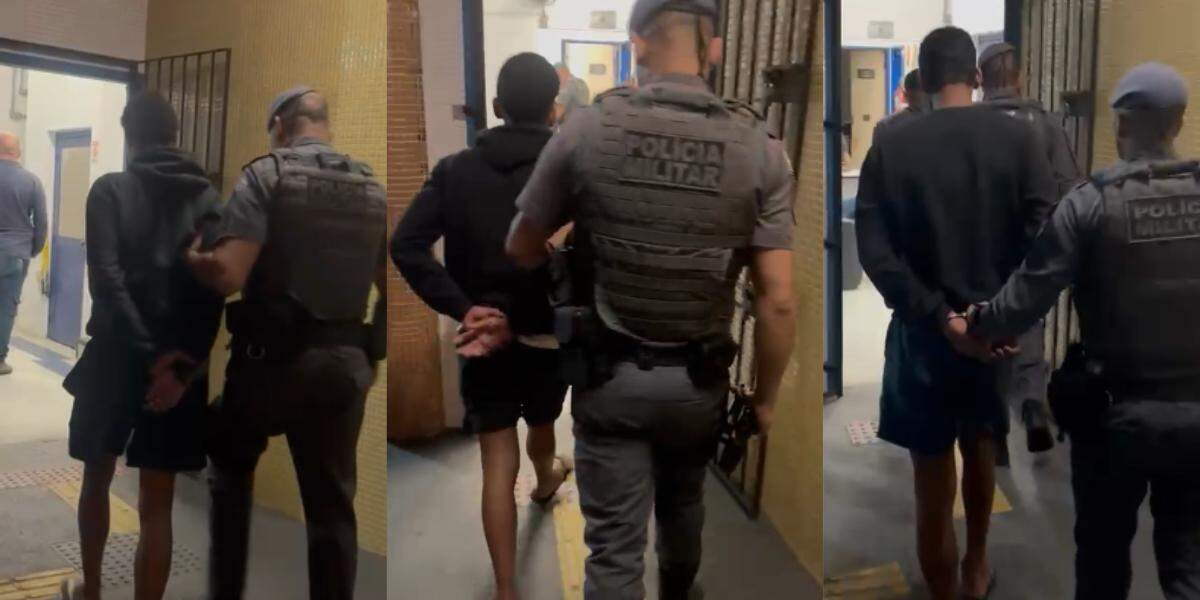 Os menores foram apreendidos pela Polícia Militar