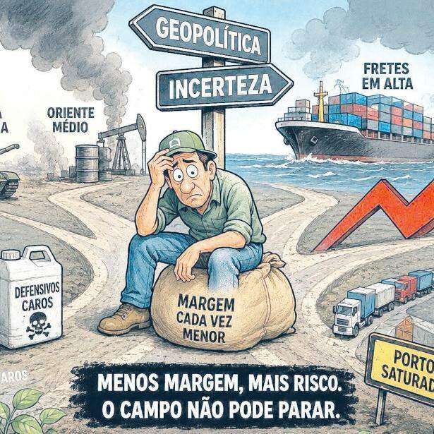 Geopolítica e crise logística pressionam agronegócio brasileiro