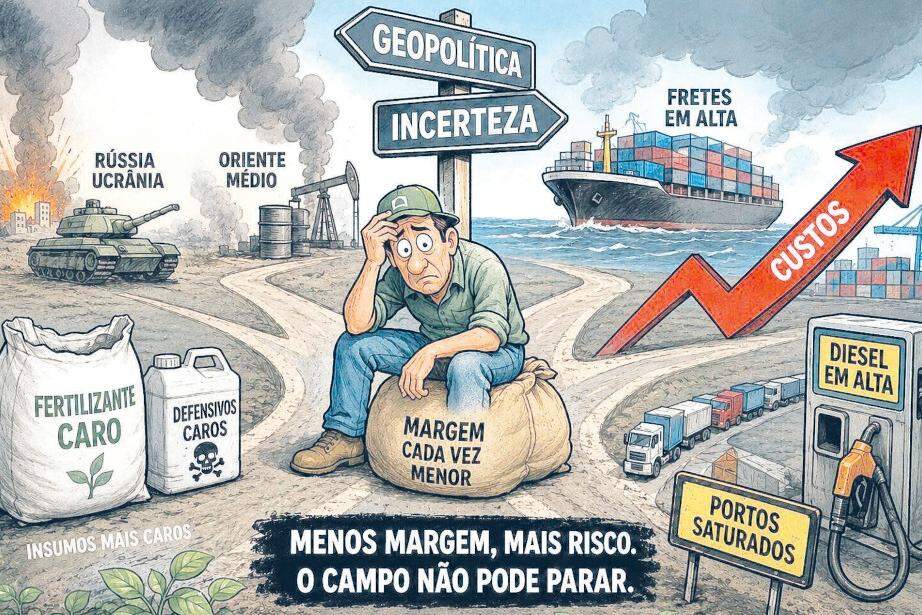 Geopolítica e crise logística pressionam agronegócio brasileiro