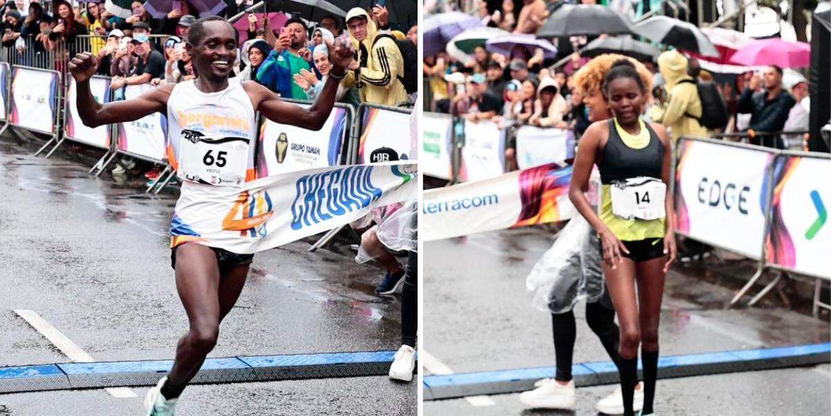 Vestus Cheboi e Nanci Cheptegei venceram a 40ª edição dos 10 KM Tribuna - Terracom, em Santos