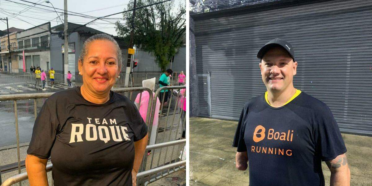Maria Eunice e Filipe superaram limites na prova dos 10 KM Tribuna - Terracom deste domingo (17) em Santos