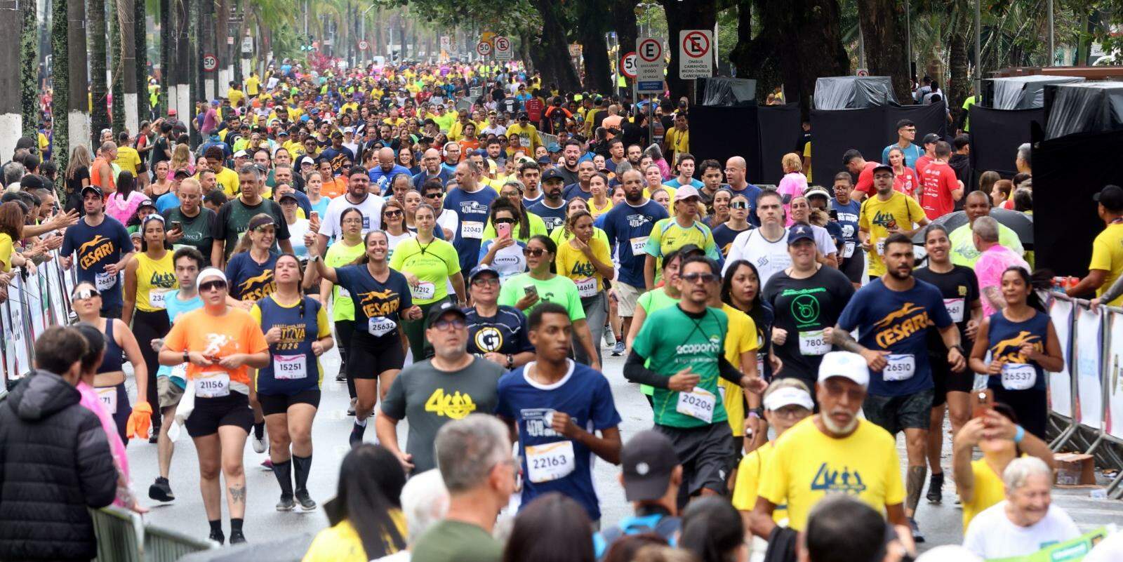 A 40ª edição dos 10 KM Tribuna - Terracom movimentou as ruas de Santos