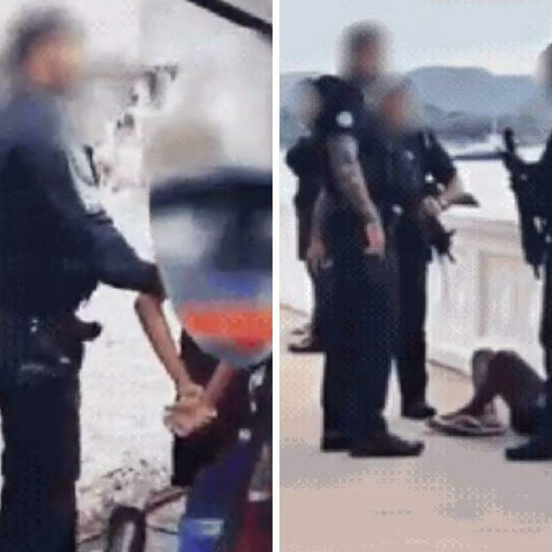GCMs capturaram os adolescentes na Ponta da Praia, em Santos, em abril do ano passado