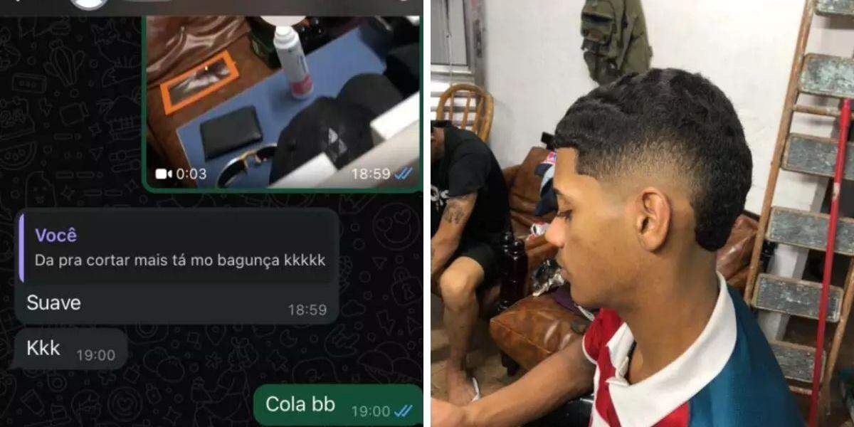 Pablo cortava o cabelo enquanto o crime acontecia na orla de Praia Grande