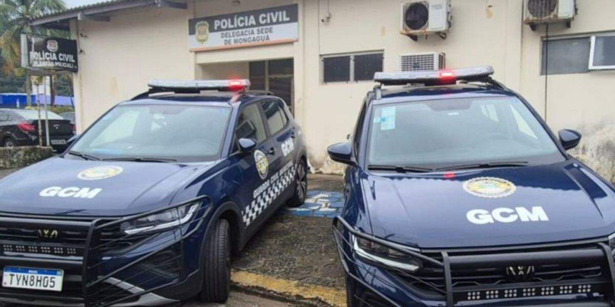 Suspeito foi detido e conduzido à Delegacia de Polícia de Mongaguá, onde teve a prisão em flagrante decretada