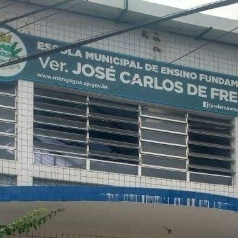 Vazamento ocorreu na escola Vereador José Carlos de Freitas, em Mongaguá