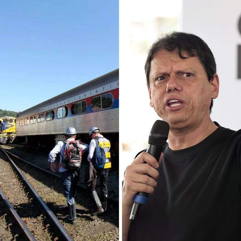 Trem Intercidades entre São Paulo e Santos deve passar pelo ABC e usar funicular em Paranapiacaba, segundo o governador Tarcísio de Freitas