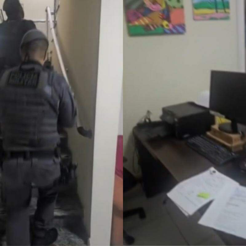 De acordo com a instituição, os criminosos também vandalizaram o local, danificando o portão e portas da unidade, além de cortarem a rede de proteção lateral do prédio