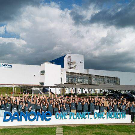A empresa Danone também está com oportunidades para estágios em São Paulo e Poços de Caldas