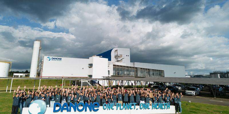 A empresa Danone também está com oportunidades para estágios em São Paulo e Poços de Caldas