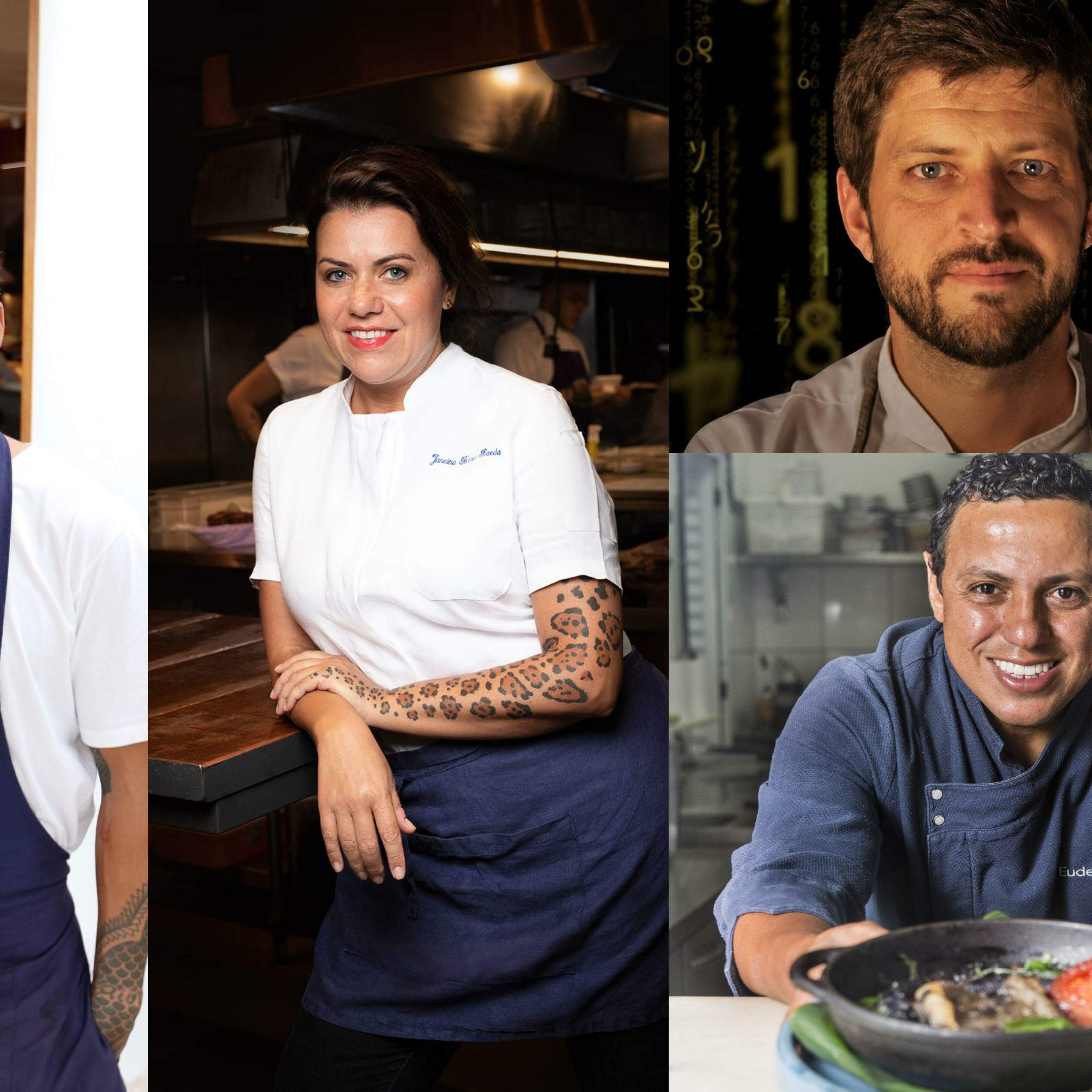 Dario Costa, Janaina Torres, Javier Rodríguez e Eudes Assis são os chefs envolvidos