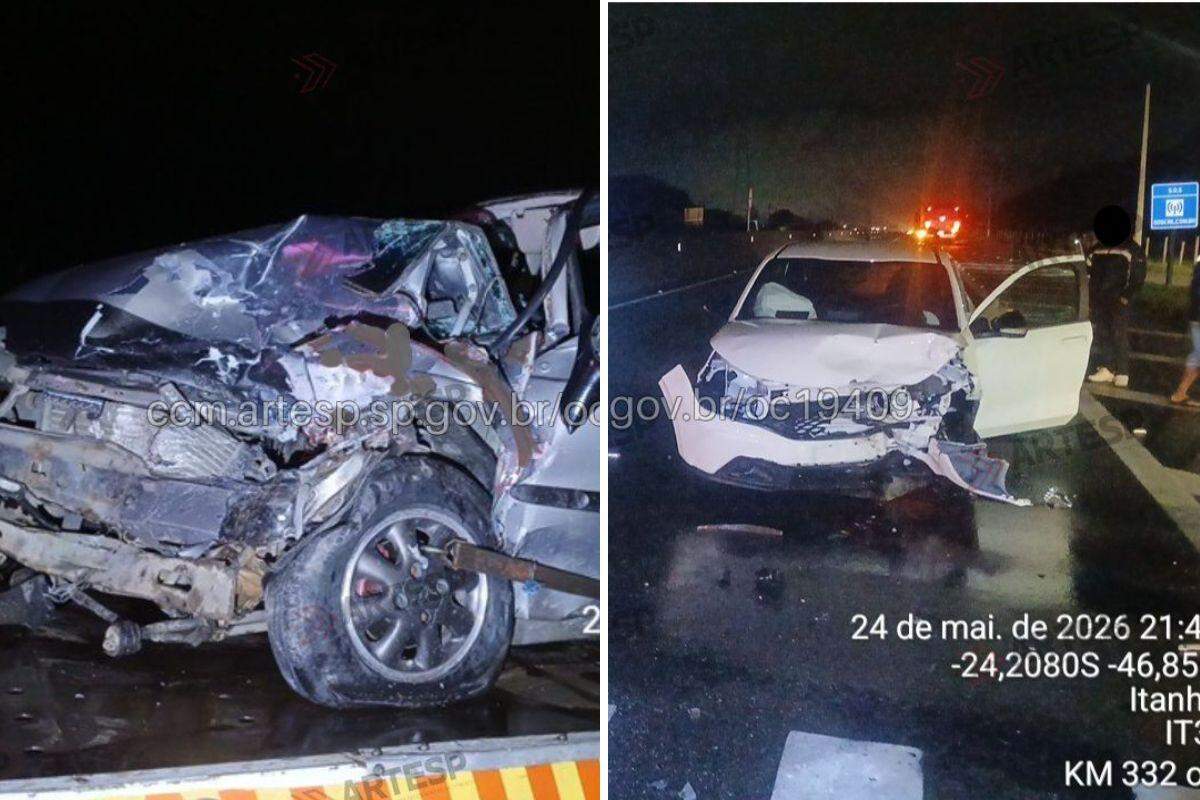 Acidente aconteceu no km 332 da Rodovia Padre Manoel da Nóbrega, em Itanhaém