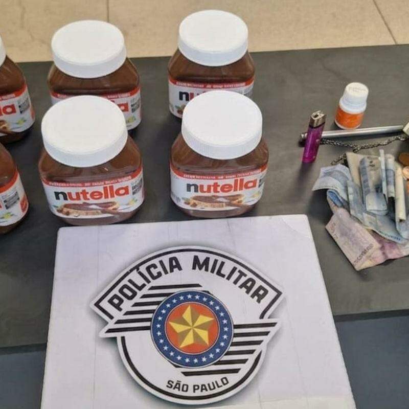 Os potes de Nutella foram devolvidos à pizzaria de Santos