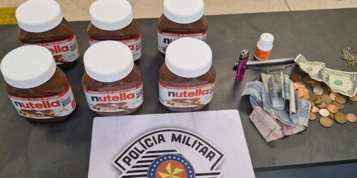 Os potes de Nutella foram devolvidos à pizzaria de Santos