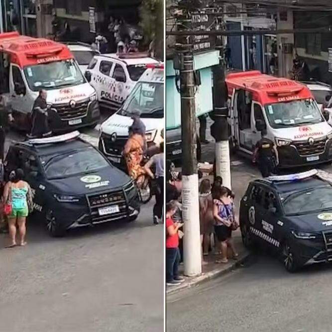 O incêndio aconteceu no bairro Vila Jóquei Clube, em São Vicente