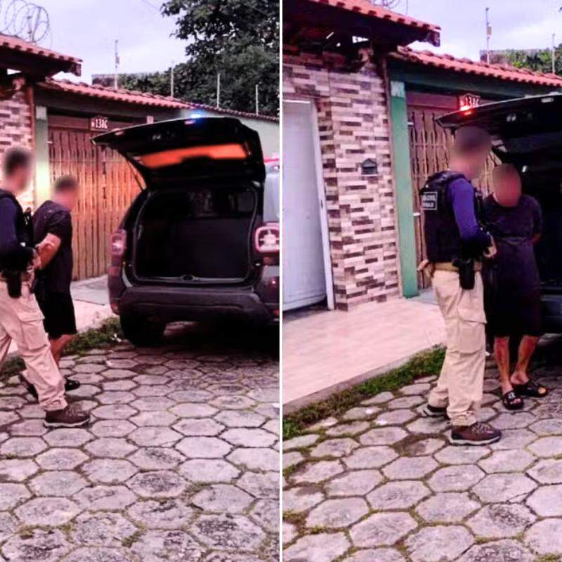 O suspeito foi preso em Itanhaém