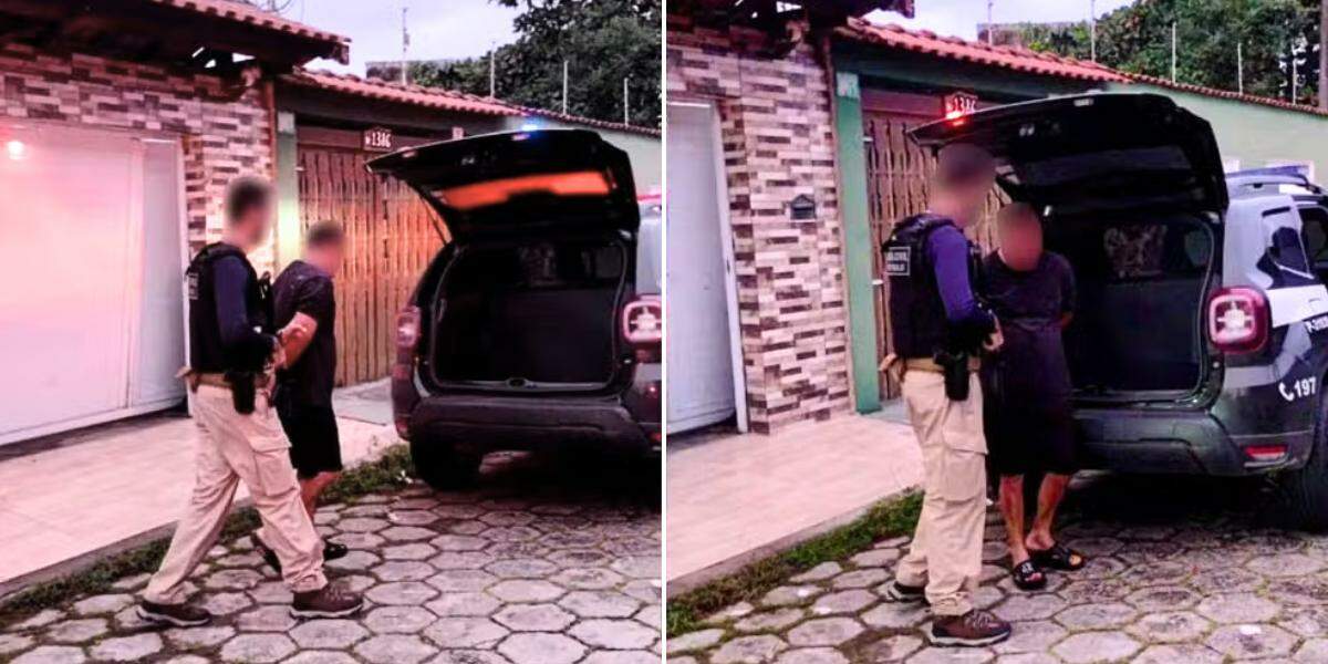 O suspeito foi preso em Itanhaém