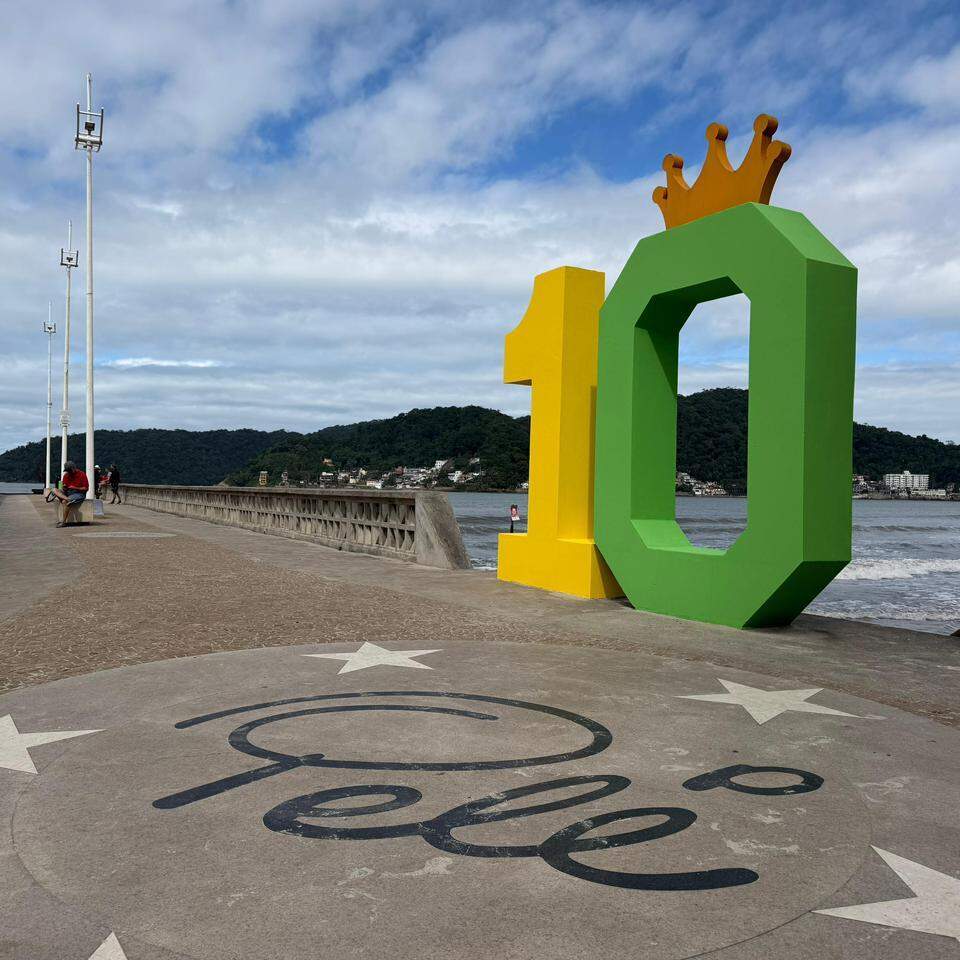O Píer do Pelé, em São Vicente, será palco da Super Troca de Figurinhas