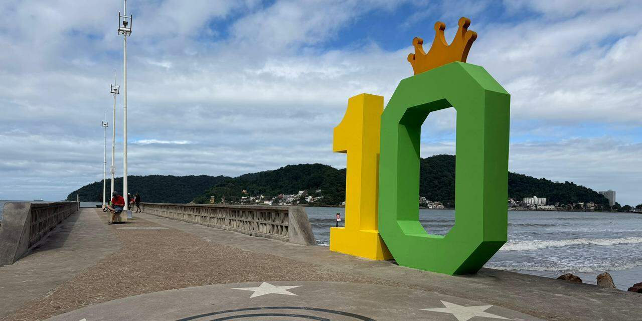 O Píer do Pelé, em São Vicente, será palco da Super Troca de Figurinhas
