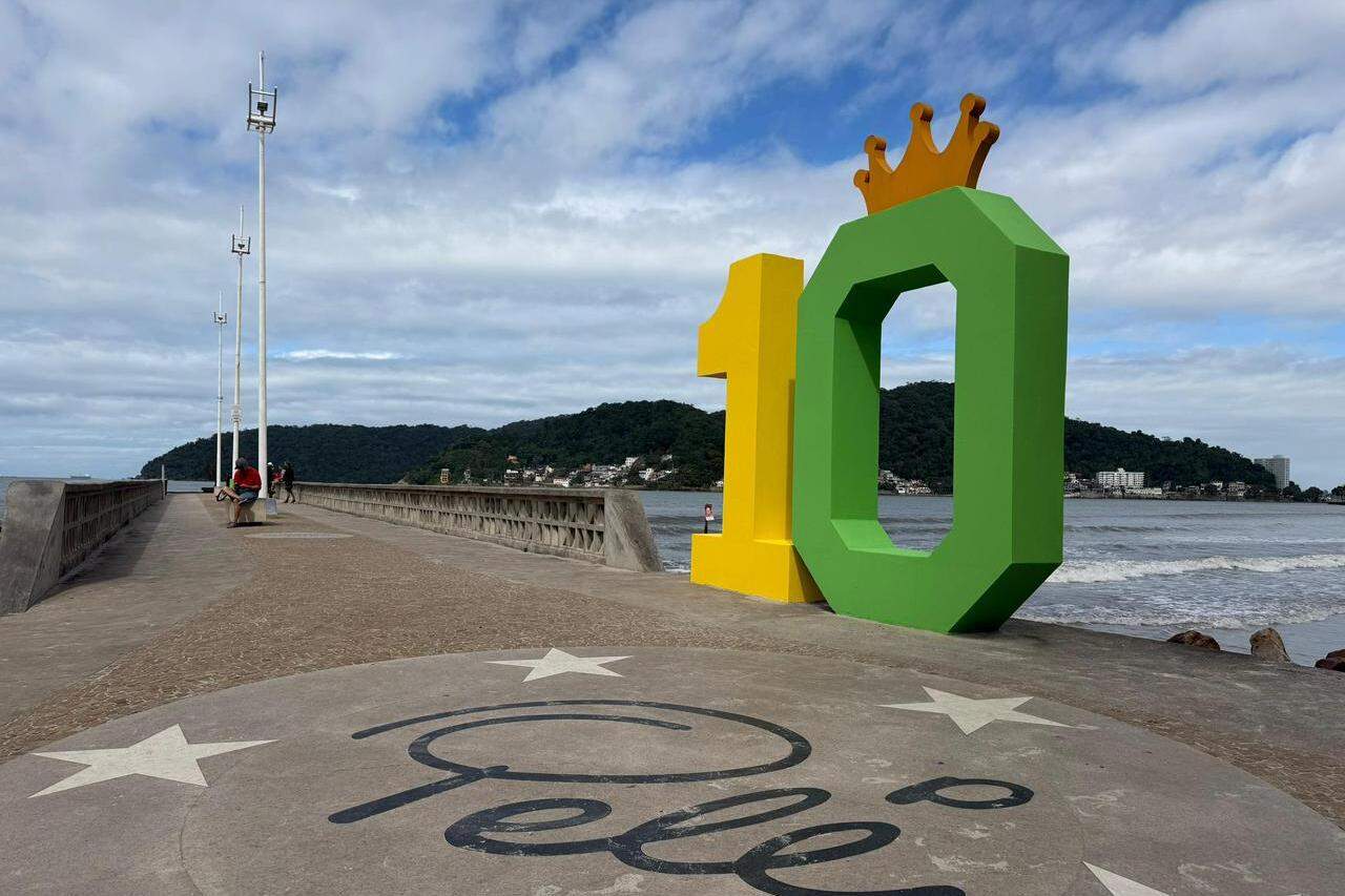 O Píer do Pelé, em São Vicente, será palco da Super Troca de Figurinhas