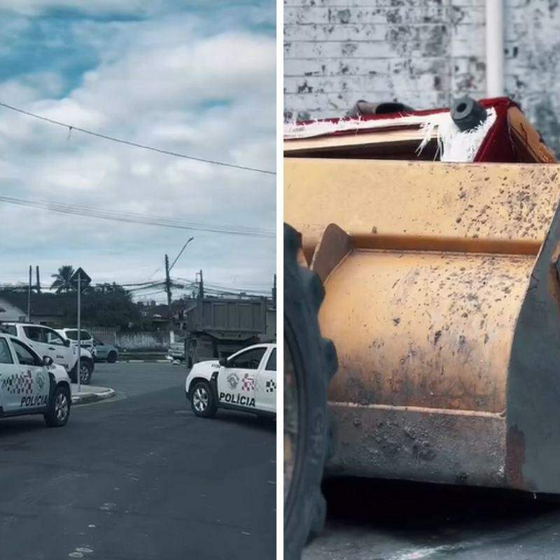 Operação aconteceu em conjunto com a Prefeitura e retirou barricadas do Bairro Santa Rosa