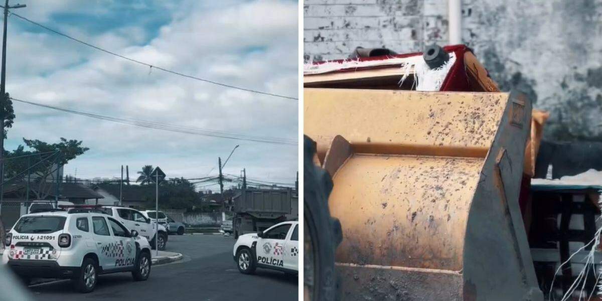 Operação aconteceu em conjunto com a Prefeitura e retirou barricadas do Bairro Santa Rosa