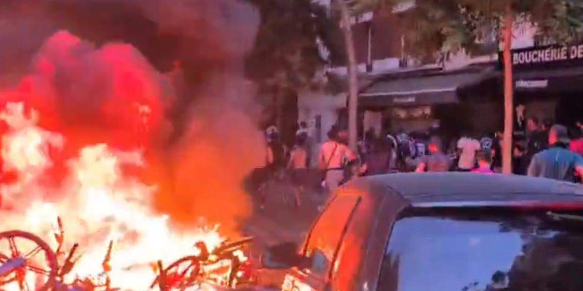 Torcedores causaram tumulto em Paris após PSG conquistar, pelo segundo ano consecutivo, a Champions League