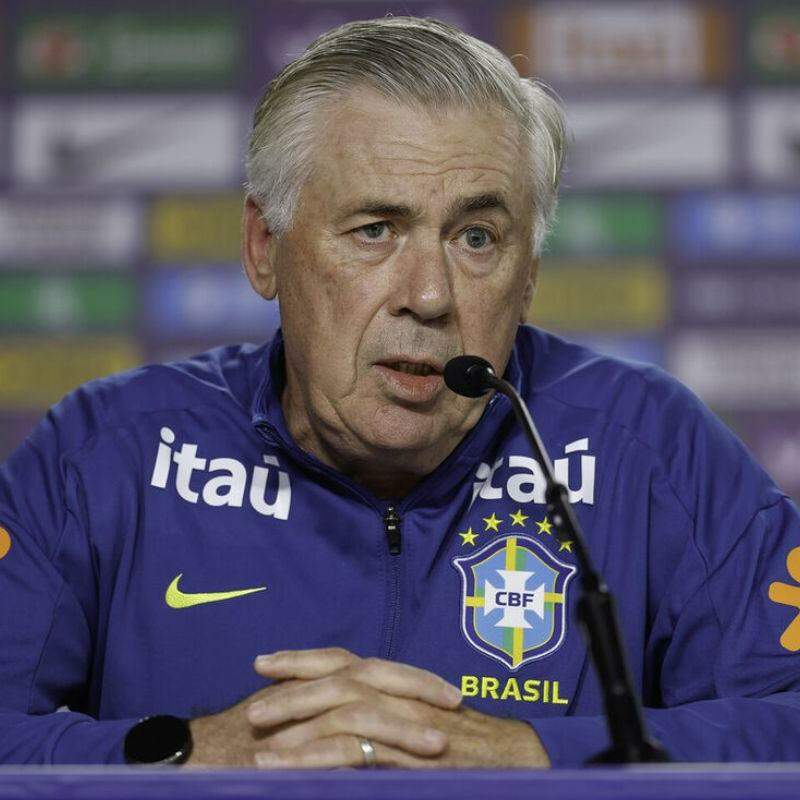 Ancelotti admite novas dúvidas na seleção após goleada e detalha plano para Neymar