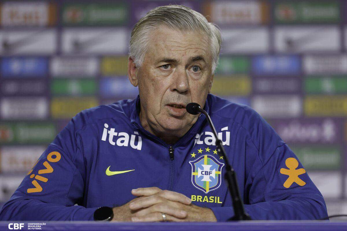 Ancelotti admite novas dúvidas na seleção após goleada e detalha plano para Neymar